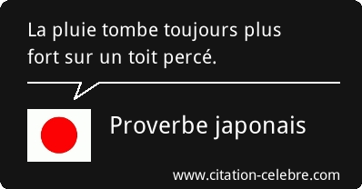 Pluie Proverbe Japonais